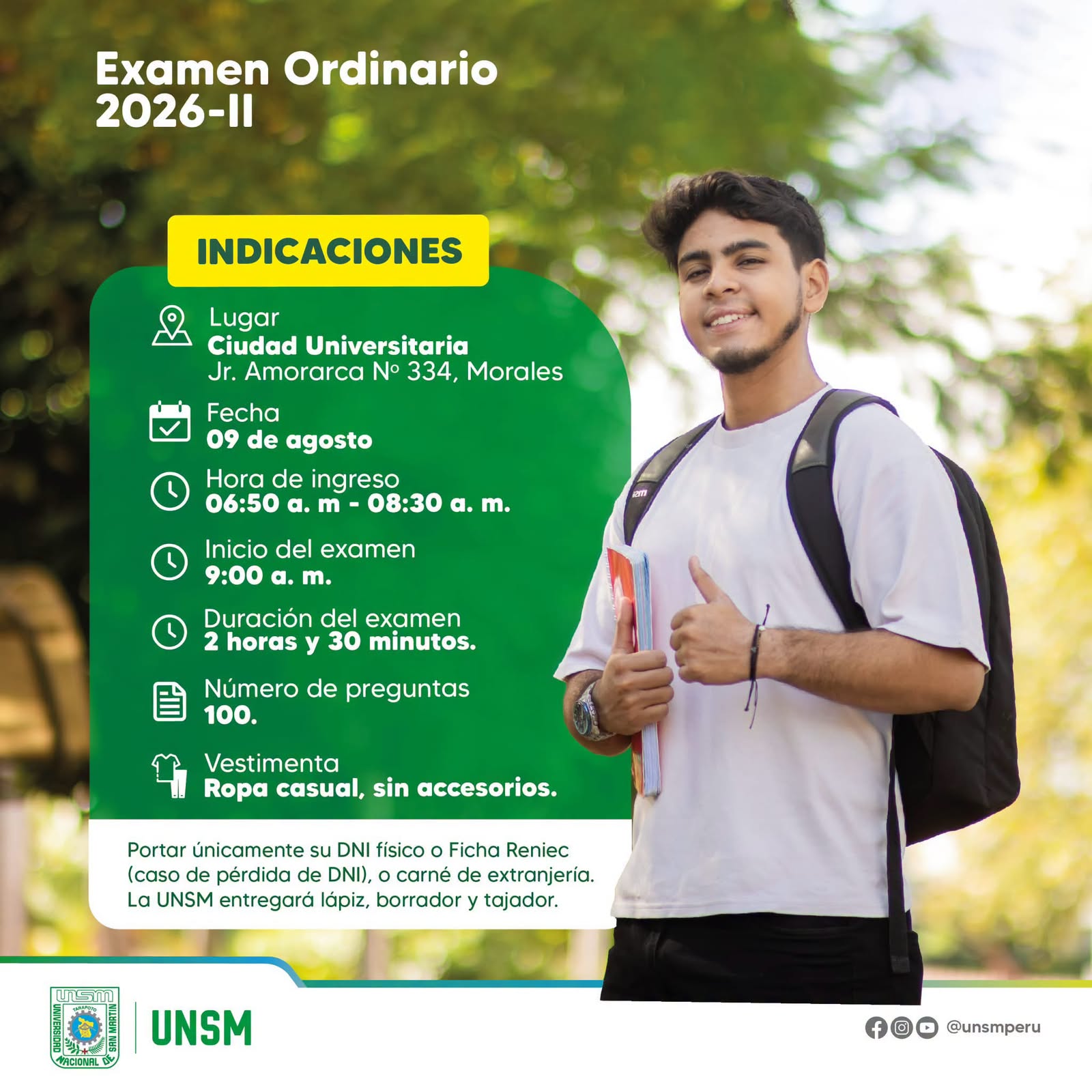 Indicaciones  Ordinario 2026-II